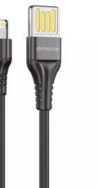Proove Double Way Silicone Lightning 2.4A (1m) (black)