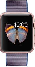 Apple Watch Sport 42mm Rose Gold Aluminum Case with Royal Blue Woven Nylon (MMFP2)