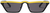 HBK Sexy Cat Eye Sunglasses (c2 yellow/gray)