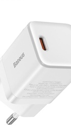Baseus GaN3 Fast Charger Type-C 30W White (CCGN010102)
