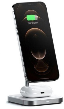 Satechi Aluminum 2 in 1 Magnetic Wireless Charging Stand Space Grey (ST-WMCS2M)