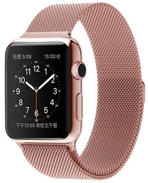 Apple Watch 38mm/40mm/41mm/42mm Milanese Loop Band Rose Gold (high copy)