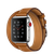 Apple Watch Hermes 38mm Series 3 GPS + Cellular Stainless Steel Case with Fauve Barenia Leather Double Tour (MQLJ2)