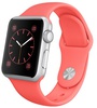 Apple Watch Sport 38mm Silver Aluminum Case with Pink Sport Band (MJ2W2)