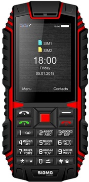 Sigma mobile X-treme DT68 black-red