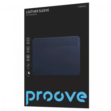 Proove Leather Sleeve for MacBook 13-14" Blue
