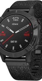 Garmin Fenix 6 Sapphire Black DLC with Heathered Black Nylon Band (010-02158-17) (UA)