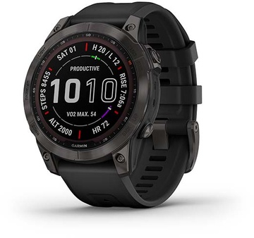 Garmin Fenix 7 Sapphire Solar Black DLC Titanium with Black Band (010-02540-34/35)
