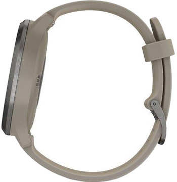 Garmin VIVOMOVE HR SPORT BLACK WITH SANDSTONE SILICONE BAND ONE SIZE (010-01850-03)