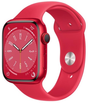 Apple Watch Series 8 GPS + Cellular 45mm PRODUCT RED Alu. Case w. PRODUCT RED S. Band M/L (MNVU3)