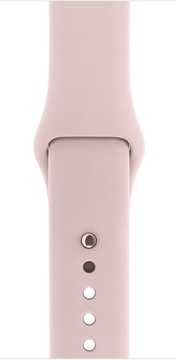 Apple Watch 38mm Series 2 Rose Gold Aluminum Case with Pink Sand Sport Band (MNNY2)