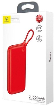 Baseus Power Bank 20000 mAh Red (PPKC-A09)