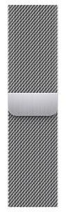 Apple Watch Series 7 GPS + Cellular 45mm Silver Stainless Steel Case with Silver Milanese Loop (MKJE3, MKJW3)