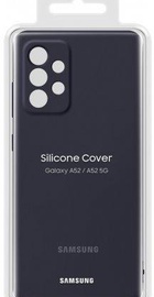Samsung A525 Galaxy A52 Silicone Cover Black (EF-PA525TBEG)