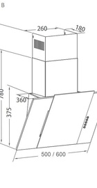 Pyramida NVX 60 (800) B BL