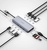 WIWU Alpha 12 in 1 (USB-C to HDMI+3xUSB3.0+USB2.0x3+USB-C+RJ45+SD+microSD+3.5mm Headphone) Space Gray