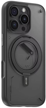 Skin Friendly Magnetic 360 Rotatable Stand Series for iPhone 16 Pro Max Black (BL043) Black