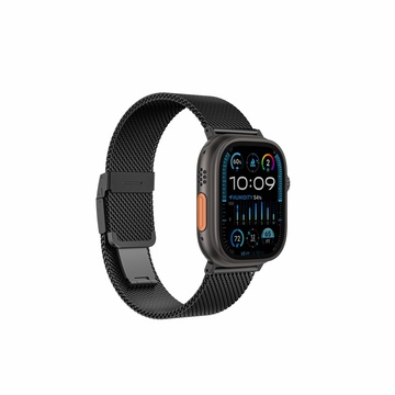 AmazingThing Premium Metal Band for Apple Watch 42/44/45/46/49 mm Black