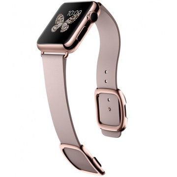 Apple Watch Edition 38mm 18-Karat Rose Gold Case with Rose Gray Modern Buckle (MJ3K2)