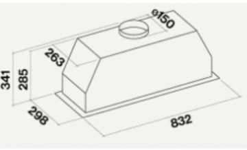 Falmec GRUPPO INCASSO NO DROP 90 stainless steel 800 (CGPW90.E2P2#ZZZI491F)
