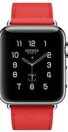 Apple Watch Hermes 38mm Series 2 Stainless Steel Case with Rose Jaipur Epsom Leather Single Tour (MNQ62)