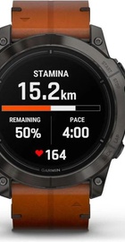 Garmin Epix Pro Gen 2 Sapphire 51mm Carbon G. DLC Tit. with Chestnut L. Band (010-02804-30)