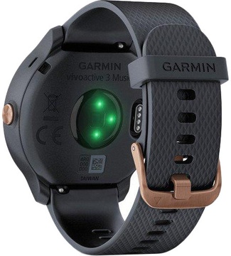Garmin VIVOACTIVE 3 MUSIC GRANITE BLUE WITH ROSE GOLD HARDWARE (010-01985-33)