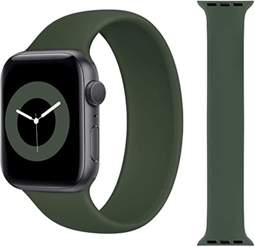Apple Silicone Solo Loop for Apple Watch 42mm/44mm/45mm/46mm/49mm Green Size M (high copy)