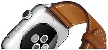 Apple Watch Hermes Single Tour 38mm with Noir Leather Band (MLCP2)