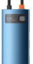 Hub Baseus Metal Gleam Multi-functional 8-in-1 (PD, USB, HDMI, RJ45) (CAHUB-CV0BL) Blue