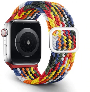 Apple Braided Solo Loop for Watch 38mm/40mm/41mm/42mm Red Rainbow (high copy)