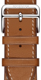 Apple Watch Hermes Leather Single Tour 38mm/40mm/41mm/42mm Fauve Barenia (MMML2)