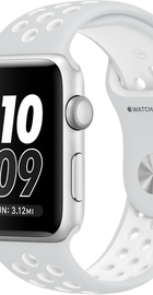 Apple Watch Nike+ 42mm Series 2 Silver Aluminum Case with Pure Platinum/White Nike Sport Band (MQ192)