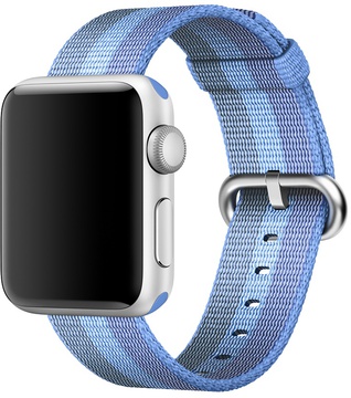 Apple Watch Woven Nylon Band 42mm/44mm/45mm/46mm/49mm Tahoe Blue (MPW52)