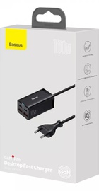 Baseus GaN3 Pro 100W (2 Type-C + 2 USB) (CCGP000101)