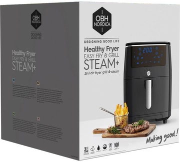 OBH Nordica Easy Fry&Steam Black FW2018S0