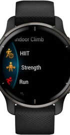 Garmin Venu 2 Plus Slate S. Steel Bezel w. Black Case and S. Band (010-02496-01/11/51))