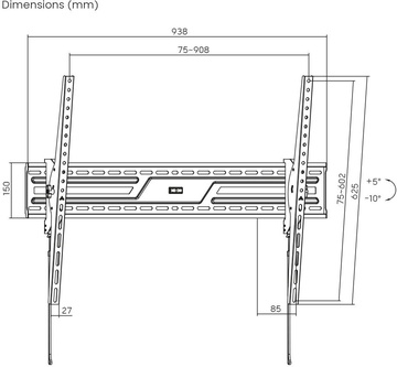 Brateck KL38-69T 47"-100"