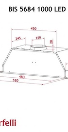 Perfelli BIS 5684 WH 1000 LED