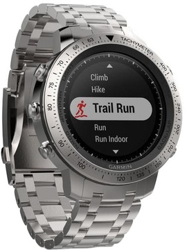 Garmin fenix Chronos Steel with Brushed Stainless Steel Watch Band (010-01957-02)
