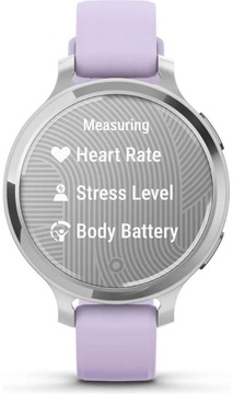 Garmin Lily 2 Active Silver with Purple Jasmine Silicone Band (010-02891-01)