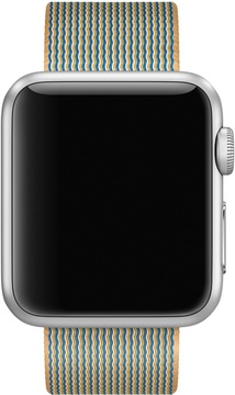 Apple Woven Nylon for Watch 42mm/44mm/45mm/46mm/49mm Gold/Royal Blue (MMA02)