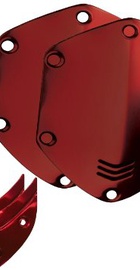 V-Moda Crossfade Over-Ear Headphone Metal Shield Kit Red