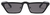 HBK Sexy Cat Eye Sunglasses (c1 black/grey/black)