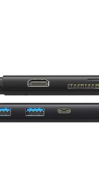 Baseus Lite Series 6-in-1 (Type-C to HDMI + 2xUSB 3.0 + PD + SD/TF) Black