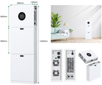 2E PowerWall Vezha 5000 Вт, 10.24 кВт/год, MPPT 5.5 кВт, WiFi, розширення, парал.підкл (2E-ESS-PWV5-10)
