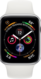 Apple Watch Series 4 GPS + Cellular 40mm Silver Aluminum Case with White Sport Band (MTUD2, MTVA2)