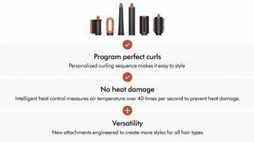 Dyson Airwrap i.d. Multi-Styler and Dryer Straight to Wavy Amber Silk (123682-01)