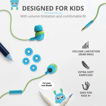 Trust Buddi Kids In-Ear Blue (23421)