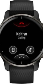 Garmin Venu 2 Plus Slate S. Steel Bezel w. Black Case and S. Band (010-02496-01/11/51))